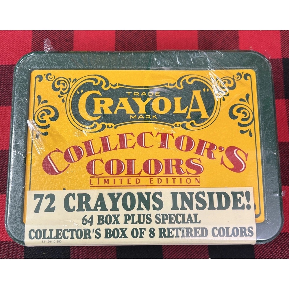 Vintage‎ Crayola Collector's Colors Limited Edition 72ct Crayon Set Box Unopened